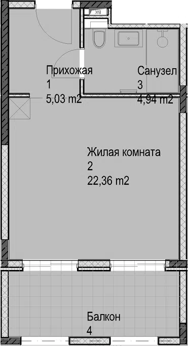 Планировка Студии