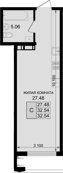 Планировка Студии