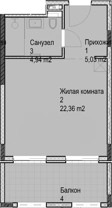 Планировка Студии