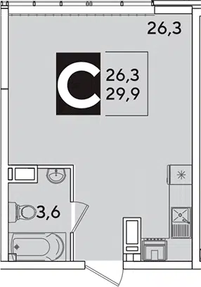 Планировка Студии
