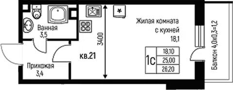 Планировка Студии