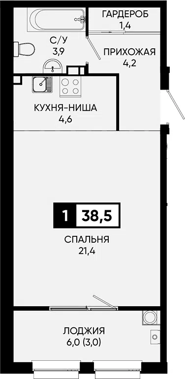 Планировка Студии