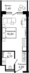 Планировка Студии