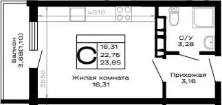 Планировка Студии