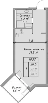 Планировка Студии
