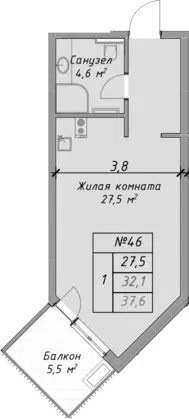 Планировка Студии