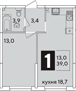 Планировка 2Е-к.кв