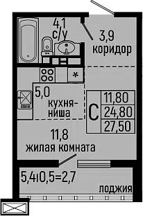 Планировка Студии