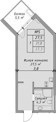 Планировка Студии