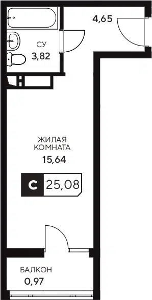 Планировка Студии