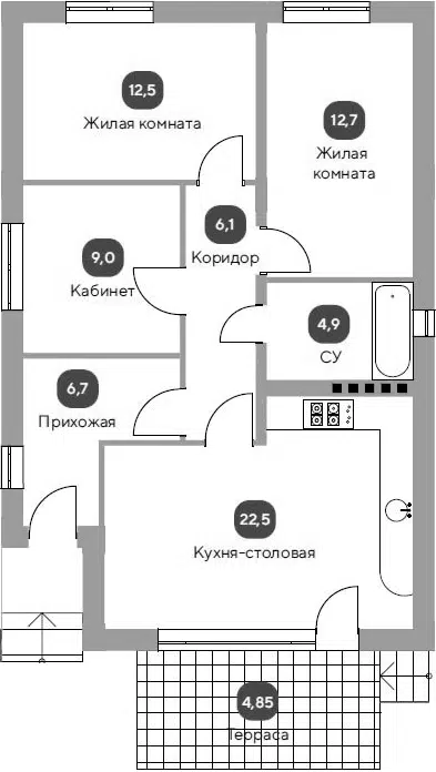 Планировка Коттеджи
