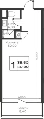 Планировка Студии