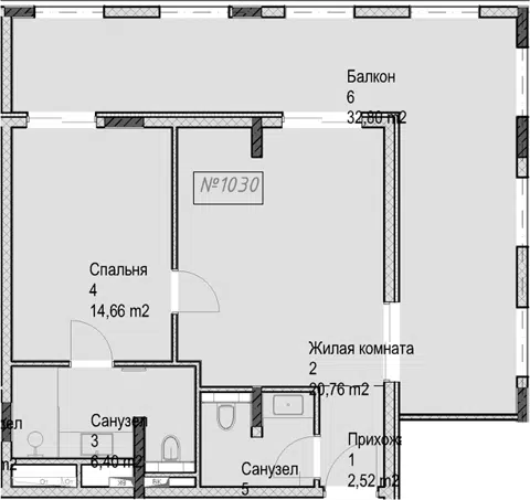 Планировка 2Е-к.кв