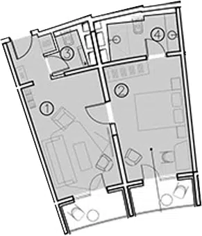 Планировка 2-к.кв