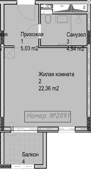 Планировка Студии