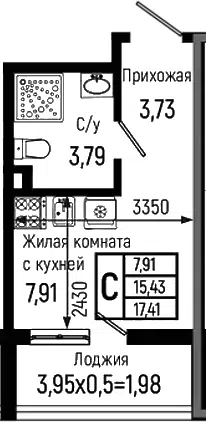 Планировка Студии