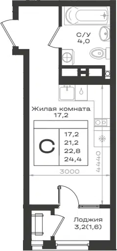 Планировка Студии