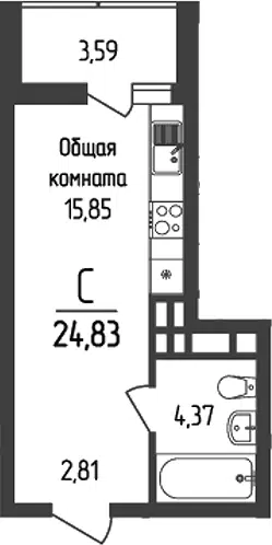 Планировка Студии