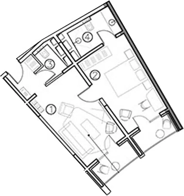 Планировка 2-к.кв
