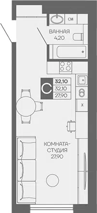 Планировка Студии