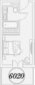Планировка 1-к.кв