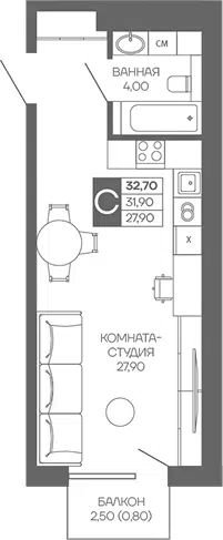 Планировка Студии