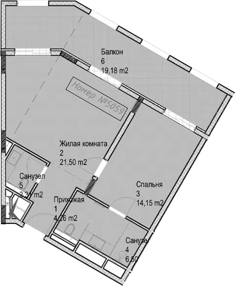 Планировка 2Е-к.кв