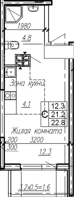 Планировка Студии