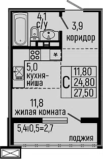 Планировка Студии