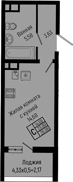 Планировка Студии