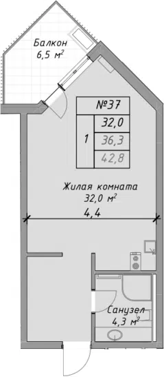 Планировка Студии
