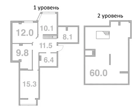 Планировка: 3-к.кв