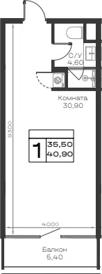 Планировка Студии