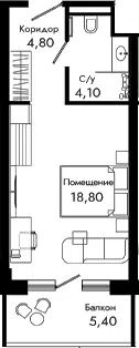 Планировка Студии