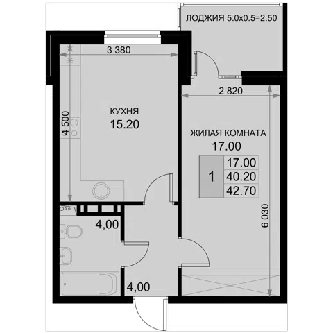 Планировка 2Е-к.кв