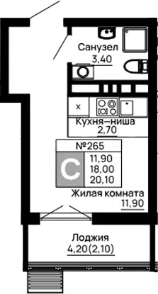Планировка Студии
