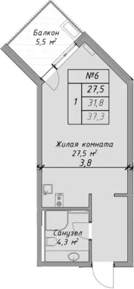 Планировка Студии