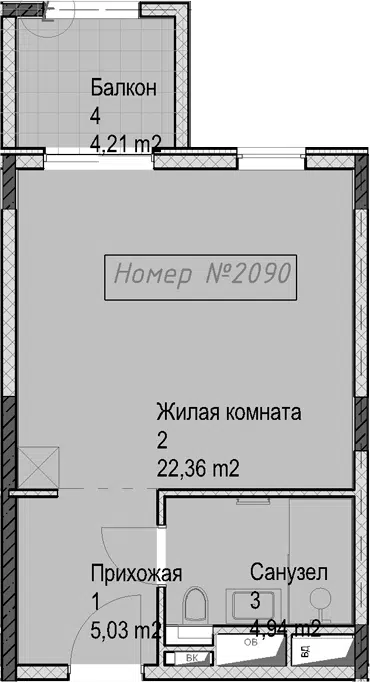 Планировка Студии