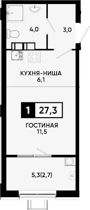 Планировка Студии