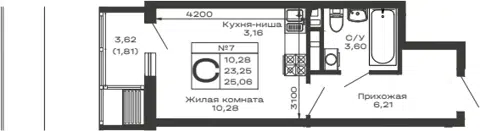 Планировка Студии