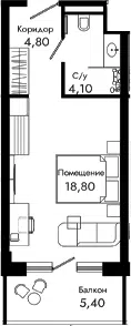 Планировка Студии