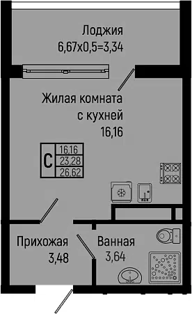 Планировка Студии