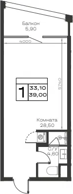 Планировка Студии
