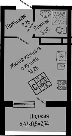 Планировка Студии