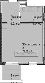 Планировка Студии
