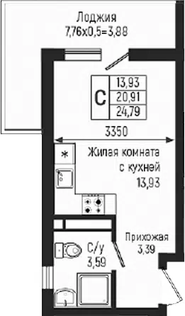 Планировка Студии