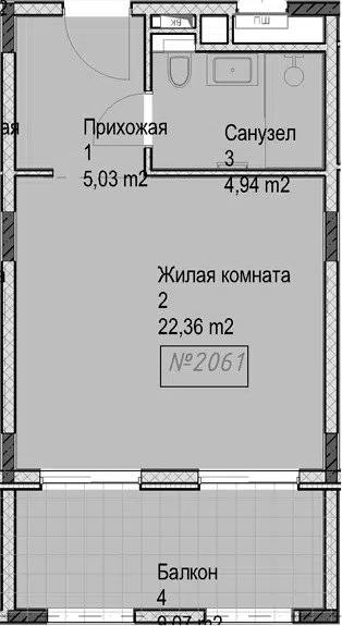 Планировка Студии