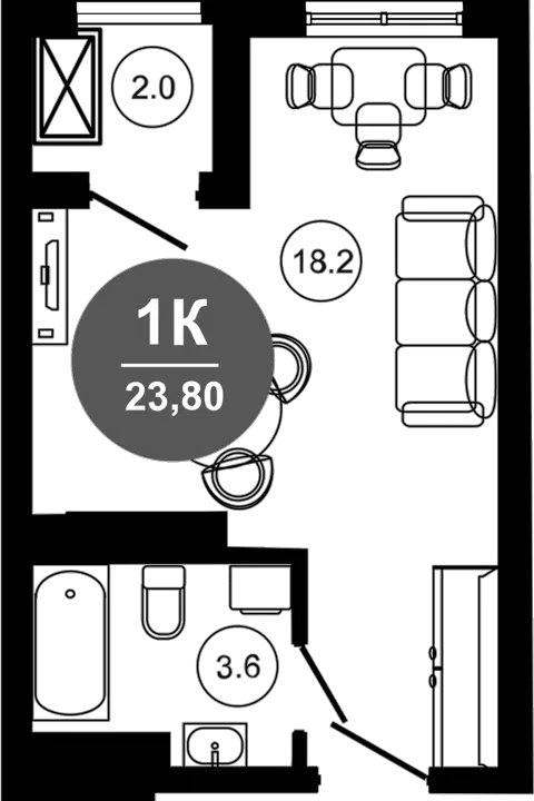 Планировка Студии