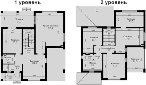Планировка Коттеджи