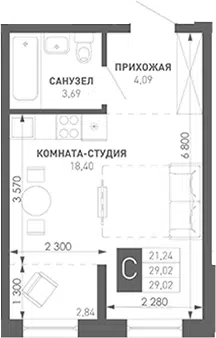 Планировка Студии